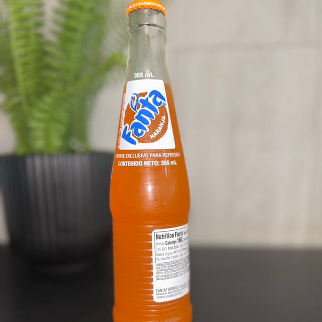 Glass Bottle Fanta.