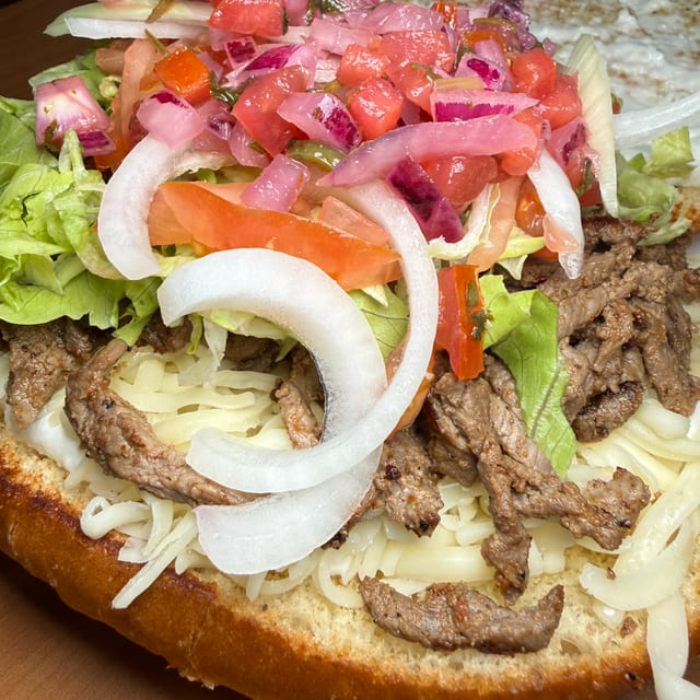 Shawarma Torta Sandwich Combo.