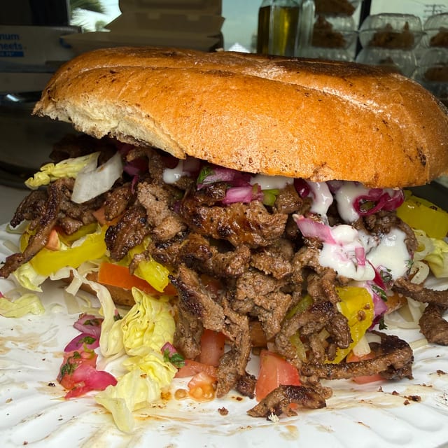 BOGO Shawarma Torta Sandwich.